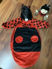 ladybug halloween costume Infant 0-6 month with stuffed animal
