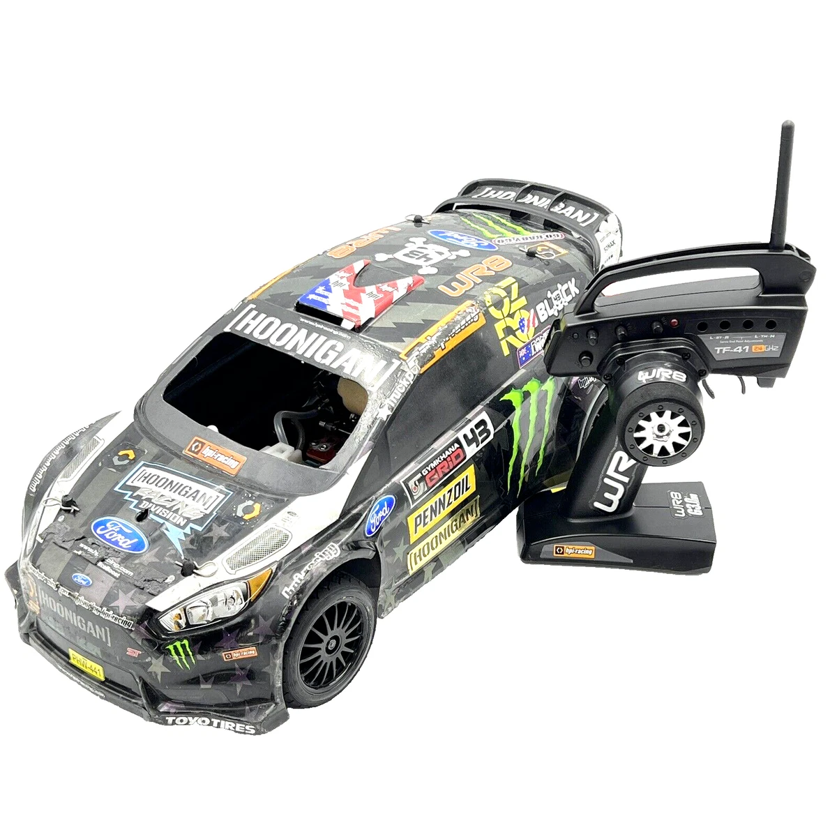 HPI WR8 Nitro Ken Block Gymkhana Ford Fiesta ST RX43 1 8 4WD RTR Used OZRC