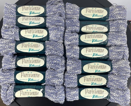 Vintage RARE Parisienne Villawool Yarn Cotton Linen Poly Shd P-11 Blend 7148 50g