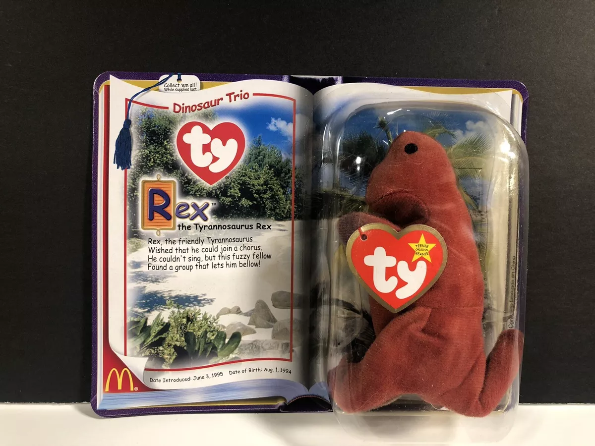 Mcdonalds ty beanie babies dinosaur trio 2025