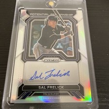 2023 Panini Prizm Baseball SAL FRELICK Potential Penmanship Silver AUTO !! SP 📈