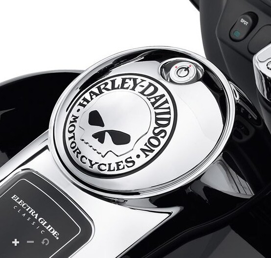 GENUINE HarleyDavidson WILLIE G SKULL FUEL TANK CONSOLE DOOR (9207