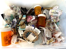 HUGE LOT..16 LBS!..BEADS, JEWELRY MAKING & CRAFT ITEMS