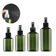 100ml 200ml Green Plastic Fine Mist Pump Spray Bottles Cosmetic Perfume Travel