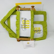 Lime Green w/White Dots Grime Guards - Q-Snap Frame-Cross Stitch/Needlecraft