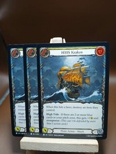3x Playset Flesh and Blood High Seas HMS Kraken R Yellow SEA135