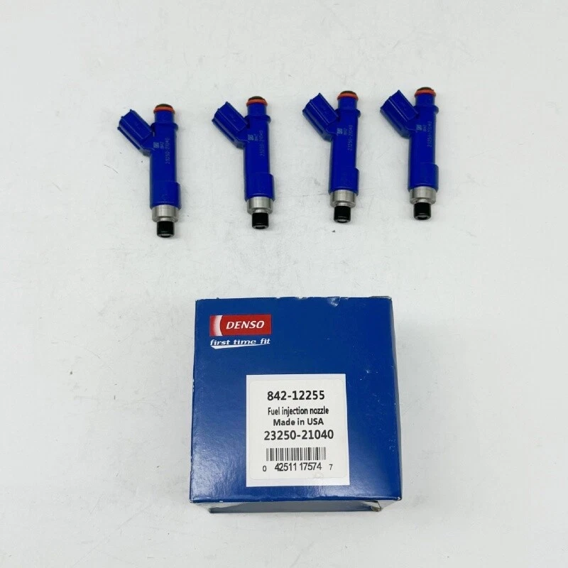 New 4PCS 23250-21040 Denso Fuel Injectors Fits Toyota 2006-2014 Yaris 1.5L - Imagem 2 de 4