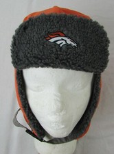 Denver Broncos Youth Orange  Gray Ultra Warm Bomber Hat