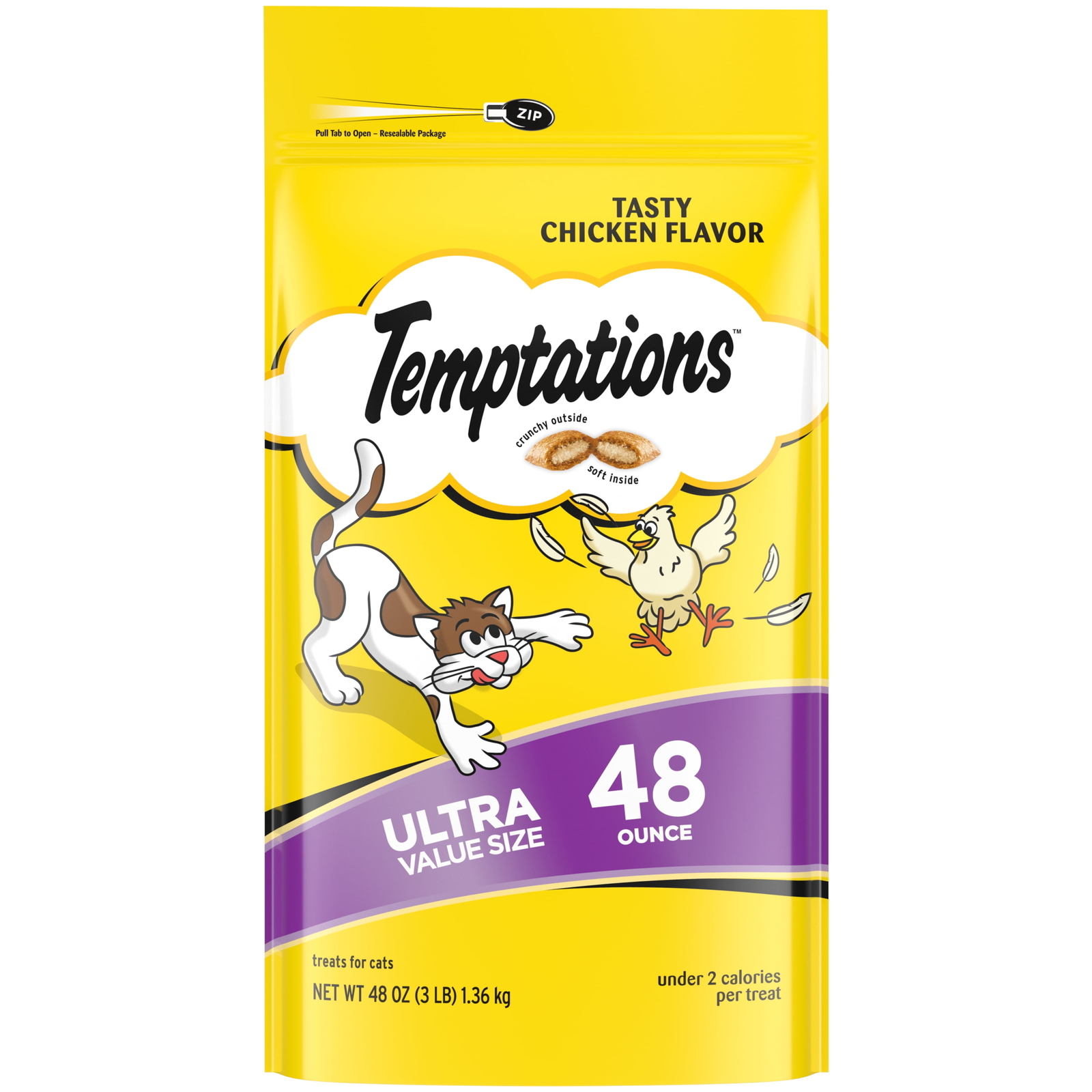  Classic Tasty Chicken Flavor Crunchy And Soft Dry Cat Treat