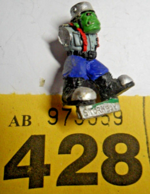 Warhammer 40k Ork Rogue Trader Ork Blood Axe Stormboy Stahlhelm Rare Y428