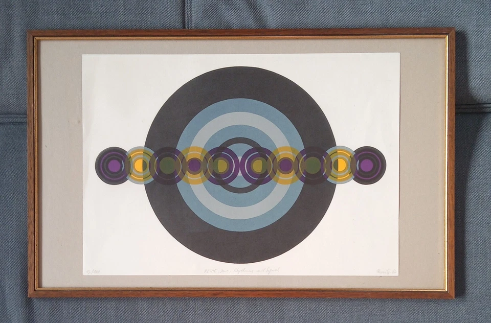 Herrmann Painitz, Serie Rhythmus und Signal, Siebdruck signiert nummeriert Bild - Bild 2 von 4