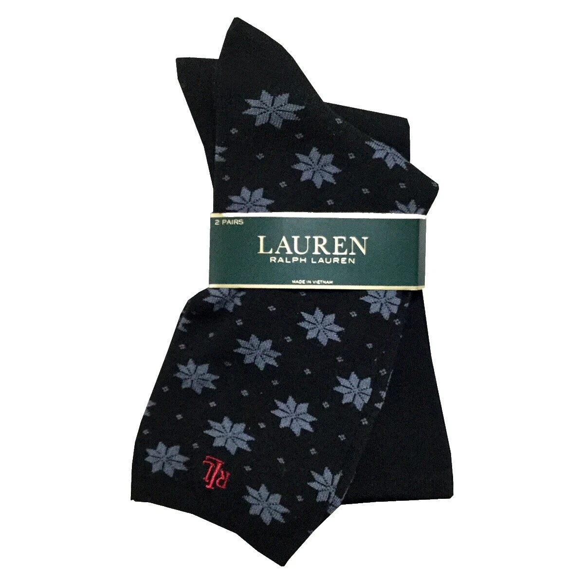 Feminino Lauren Ralph Lauren Meias Pretas de mistura de Algodão para mulheres