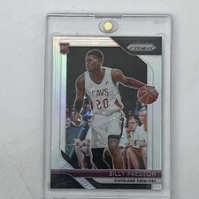 2018-19 PANINI PRIZM SILVER PRIZM BILLY PRESTON ROOKIE CARD RC #19