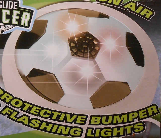 Hockey Puck Air Power Glides on Floor Giant 7" Flashing Lights S2 for