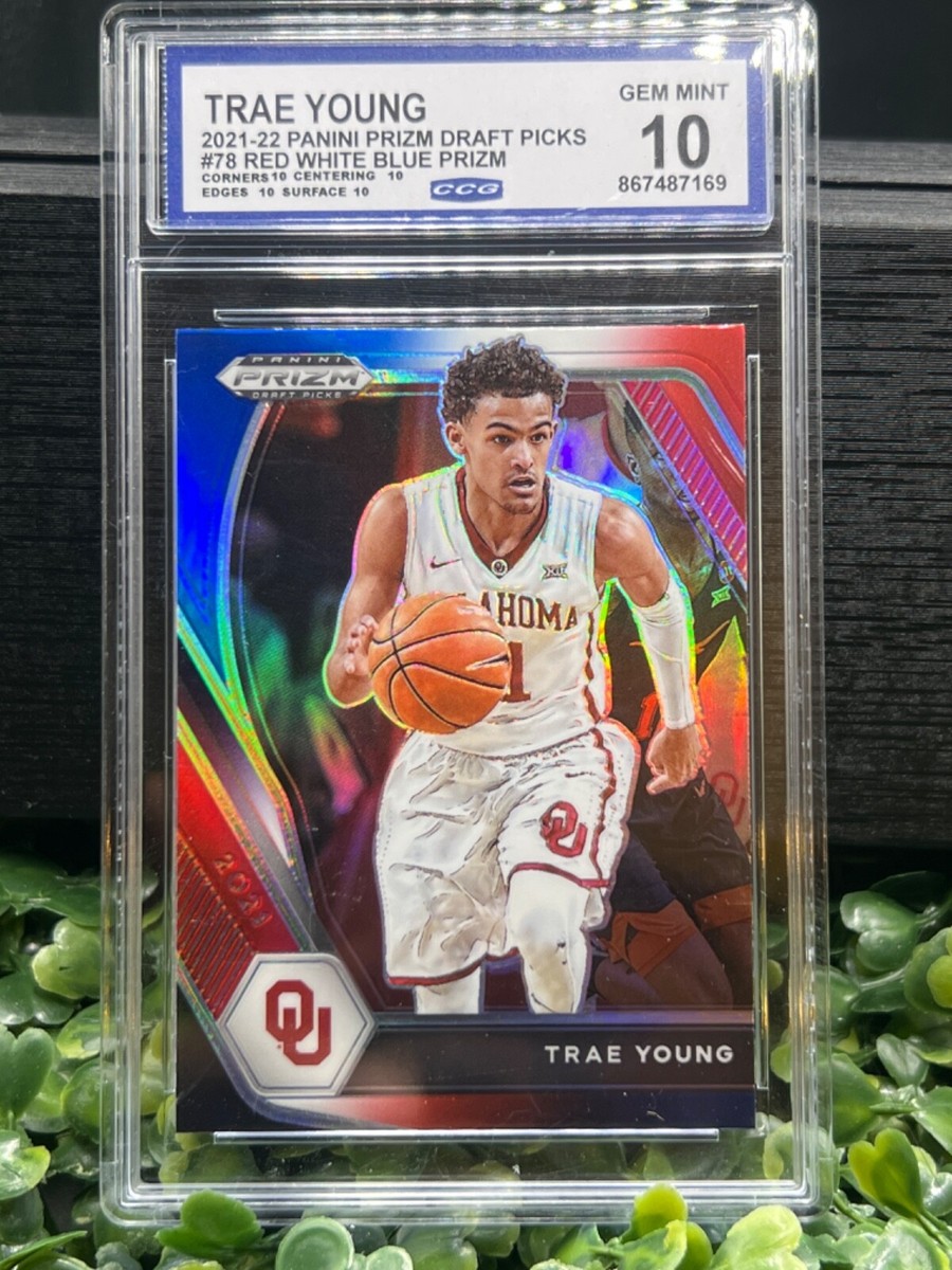 2021-22 Panini Prizm Draft Picks - Trae Young #78 Red White