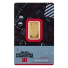 5g PAMP gold bar in red frame with Call of Duty Modern Warfare III map design card backing.