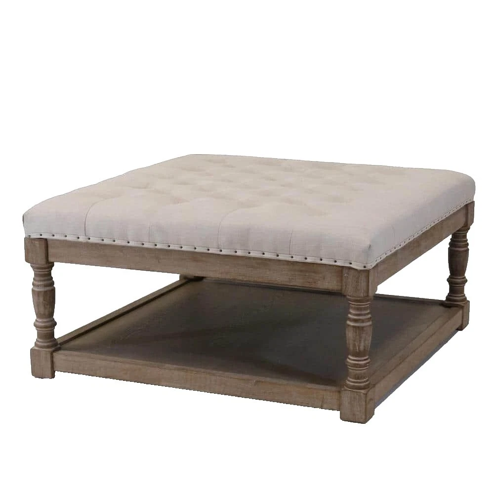 French Country Ottomans, Footstools & Poufs