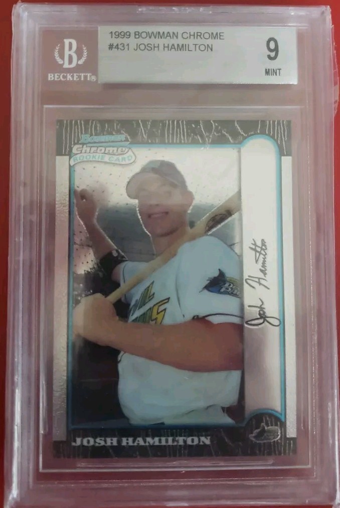 1999 Bowman Chrome #431 Josh Hamilton Beckett BGS 9 Mint