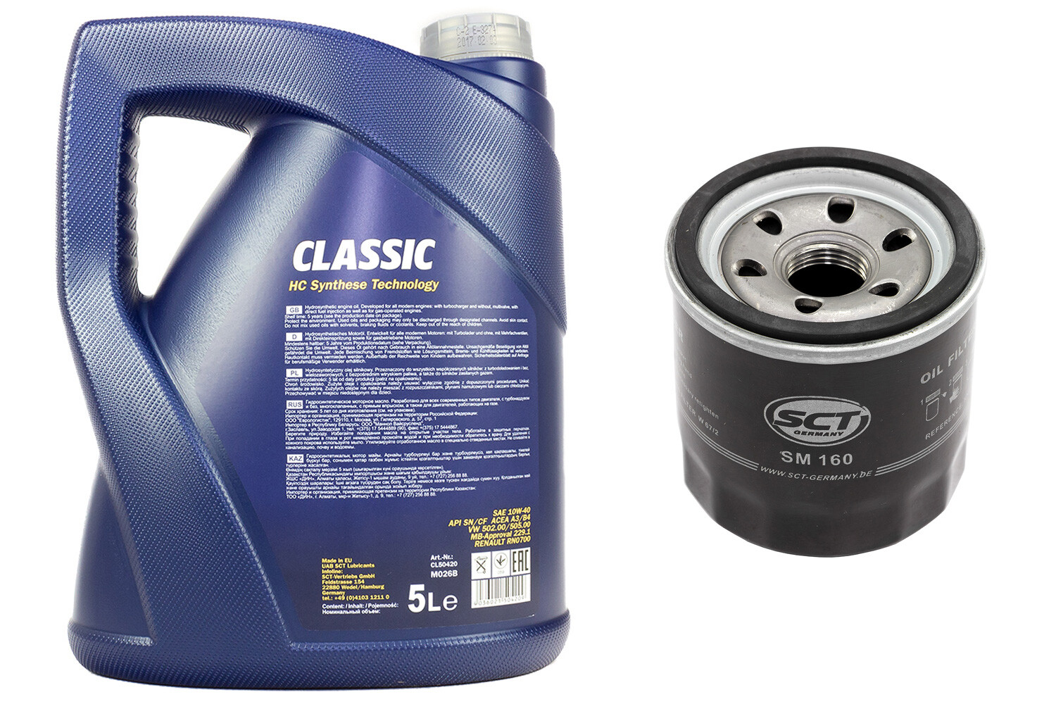 Motoröl Set 10W40 4 Liter + Ölfilter KN138 Für Kawasaki Suzuki Cagiva U.a. - Teilsynthetisch
