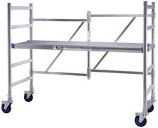 Gerüst Aluminium 250kg Arbeitsplattform Alugerüst Plattform mobil Rollen