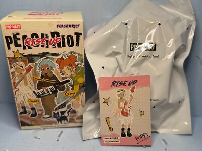 POP MART Peach Riot Rise Up Series Figure Poppy Baddie on Bass New