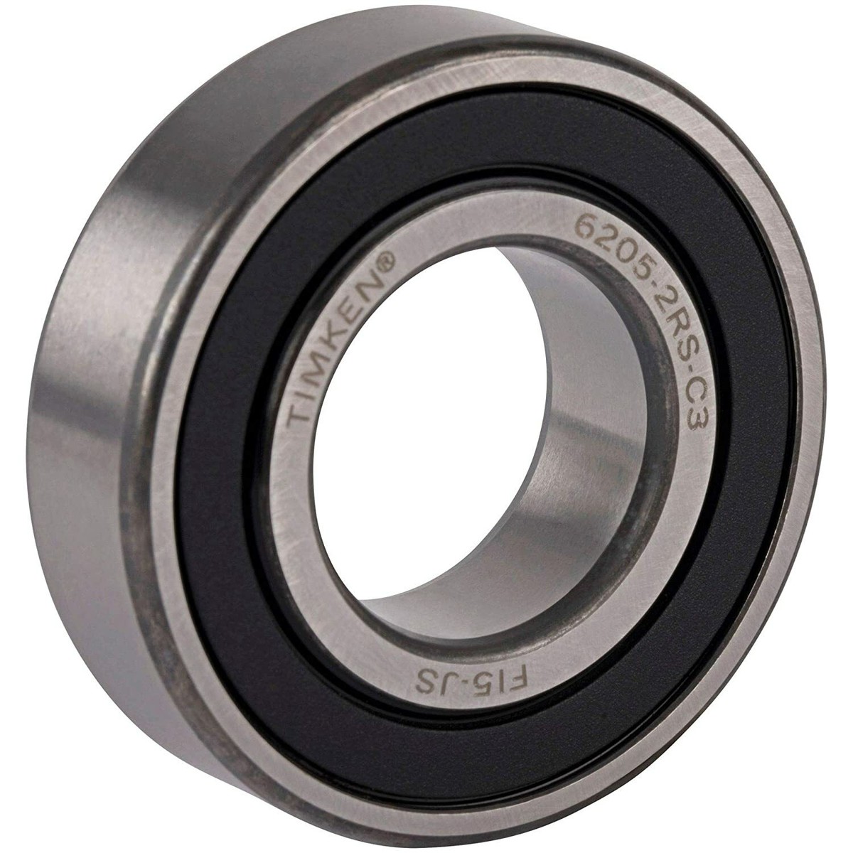 2PACK TIMKEN 6205-2RSC3 25X52X15MM C3 Clearance Double Rubber Seal 