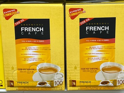 Namyang French Cafe Mix Korean Instant Coffee 100 Sticks Pack of 2
