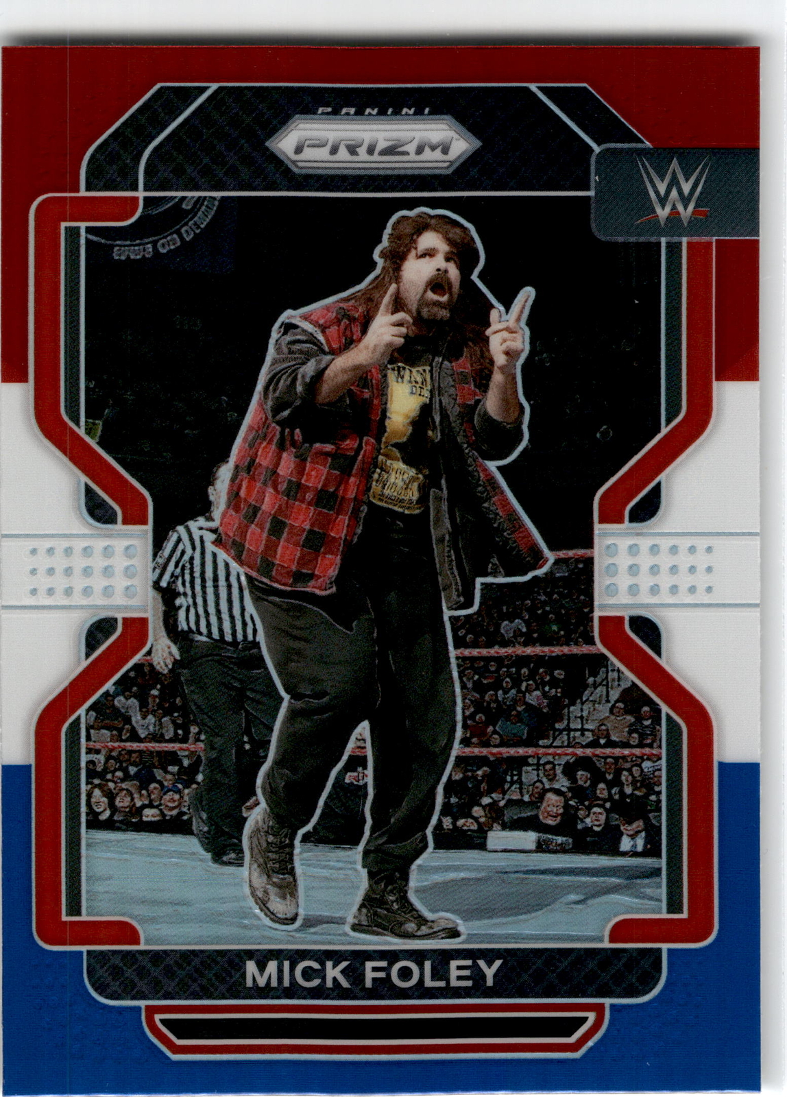 2022 Panini Prizm WWE #190 Mick Foley Red, White and Blue