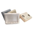 Ceramic Soap Dish ThinSet Installation Bar Holder Shower Wall Mount Bathroom
