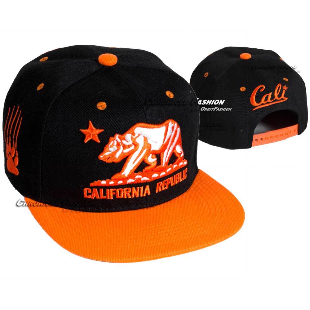 Casquette De Camionneur (Trucker Hat) California Republic - Noir Et Or - Taille Unique - Neuf Avec étiquettes