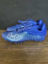 Under Armour Mens Cleats Size 8 Blur Smoke MC Blue 3024015-403