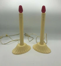 Vintage Christmas Drip Candle Light Electric Candolier  Lot of 2