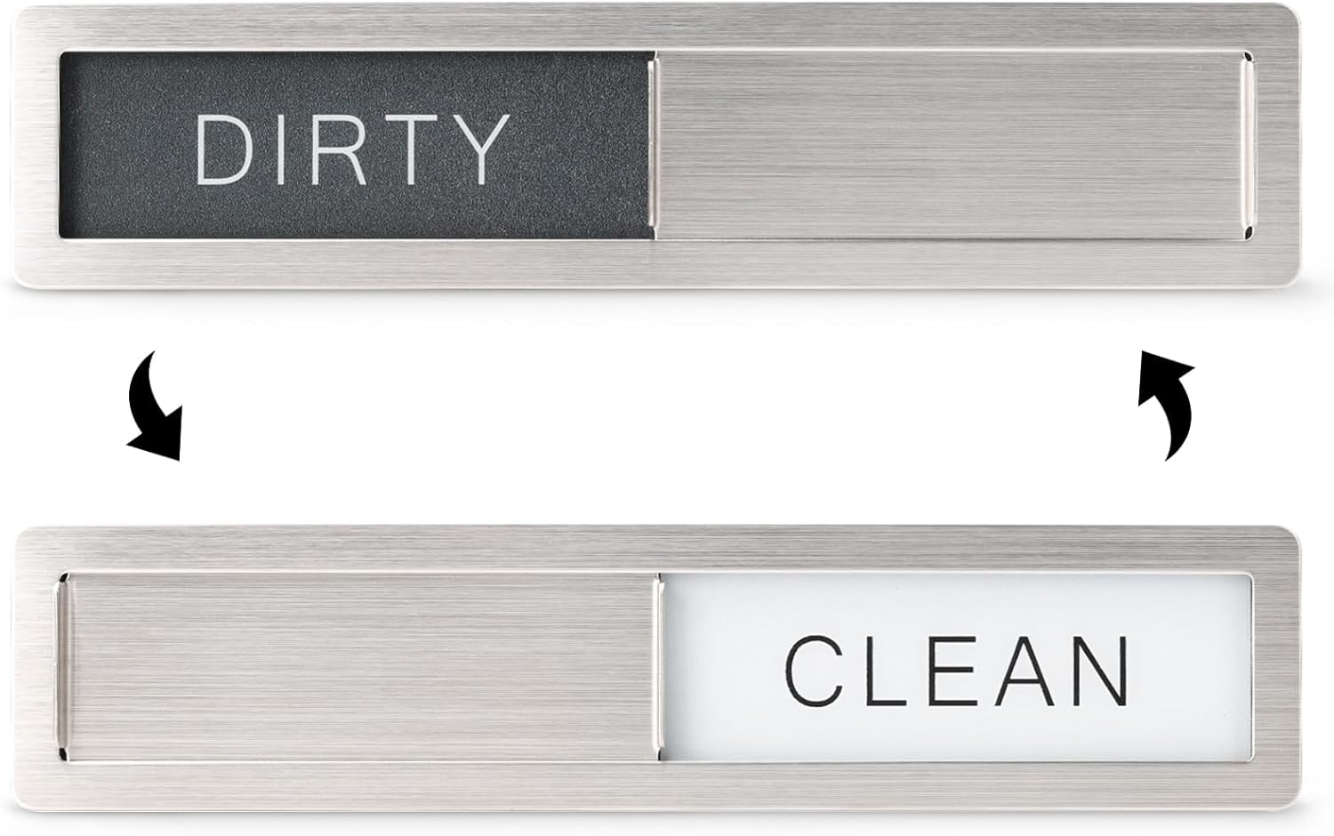 Kitchentour Dishwasher Magnet Clean Dirty Sign, Premium Stainless Steel Grade 30