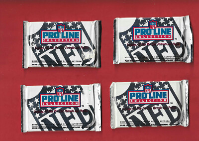US Football 1992 Pro Line 4er Set - Pack Beutel mit 12 Karten