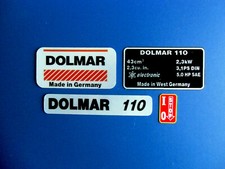 Zestaw naklejek do piły łańcuchowej Dolmar 110