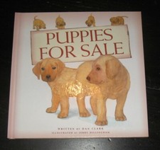 Puppies For Sale large hc BOOK Golden Retriever DOG Jerry Dillingham DAN CLARK