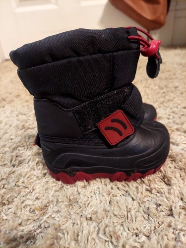 Cat & Jack Toddler Boys' Jacob Winter Boots - Black Size Small (5-6) - Picture 2 of 6