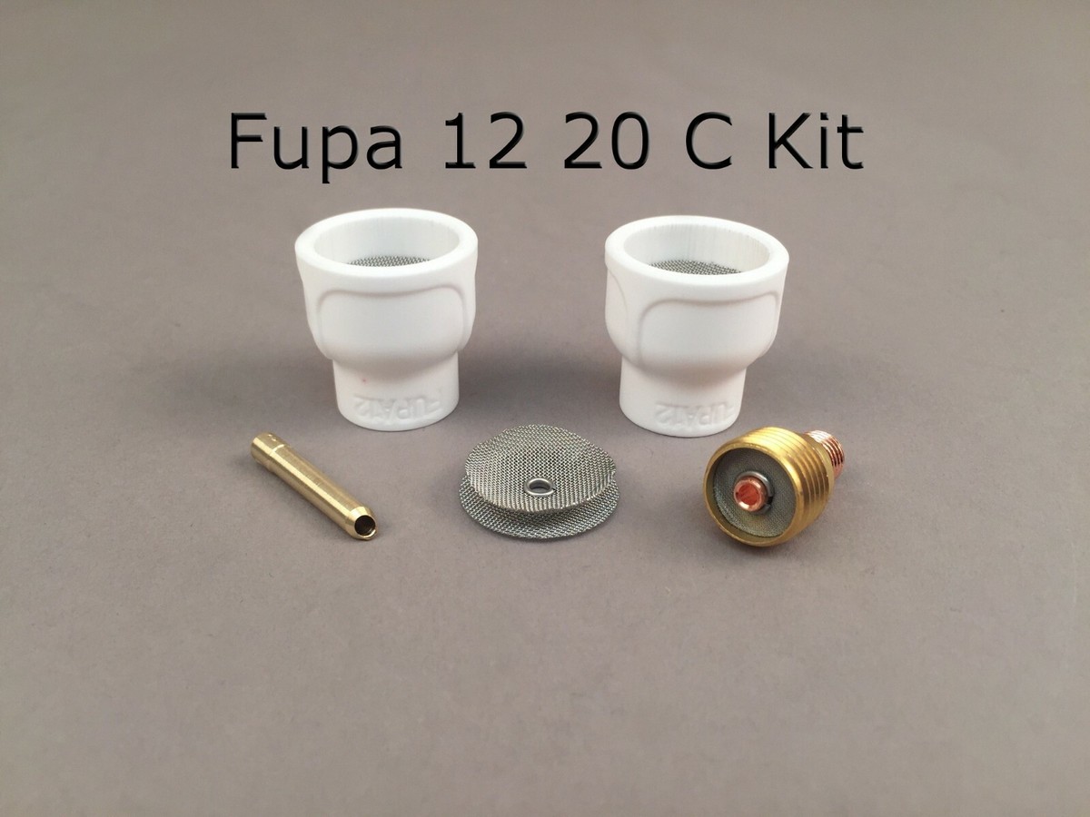 FUPA 12 Ceramic Cup Complete Kit for 9 & 20 Series TIG Torches | eBay