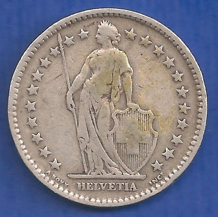 フランス 1914年C 2 Francs 銀貨 フランス 1914年C 2 Francs 銀貨