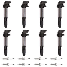Spark Plug + High Performance Engine Ignition Coil For 2008-2014 BMW X6 4.4L V8