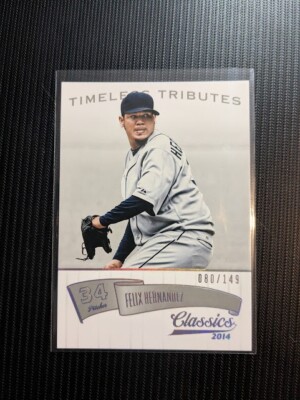 2014 Panini Classics Timeless Tributes SILVER #45 Felix Hernandez /149 MARINERS!