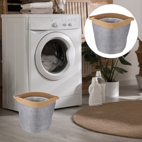 Set of 3 Wäschekorb Aus Stoff Aufbewahrungskorb Weidengeflecht Liner Liebhaber - Bild 5 von 12
