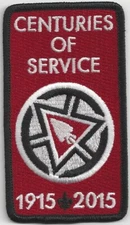 Order of the Arrow Centuries of Service 2015 Arrowman Service Award Sash (var 1)