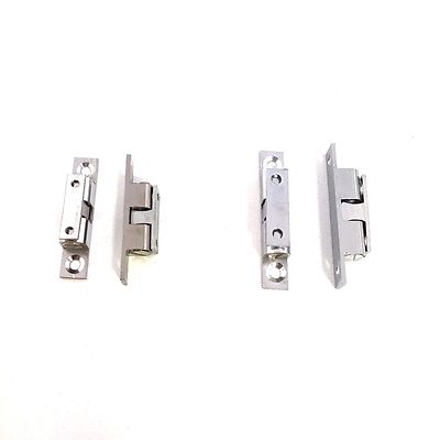 Doppelkugelschnäpper aus massivem Pol/Chrom - Schrank, Kleiderschrank, Schrank, Lamellentüren