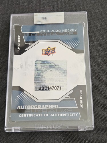 2019-20 UPPER DECK UD BUYBACKS VINCENT TROCHECK #ed 2/4 AUTO AUTOGRAPH BUY BACK - Picture 2 of 2
