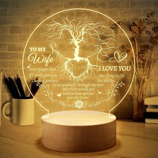 Welsky Mothers Day Gifts for Wife, Romantic Night Light Gifts for Her Wife, Wife