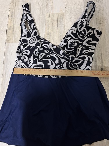 Shore Shapes Damen-Badekleid marineblau & weiß Blumenmuster Größe 20 Einteilig - Bild 5 von 10