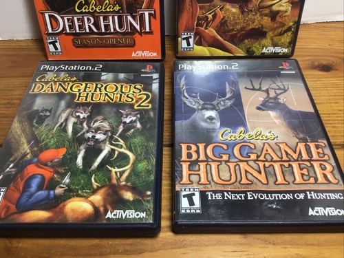 PS2 Cabelas Hunter Bundle 4 Game Big Game, African Safari, Dangerous Hunt 2 Deer - Picture 3 of 12