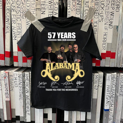 Alabama 57 Years thank you for the memories shirt black DADA011