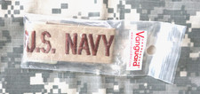 NEW US NAVY Name Tape Tan Color Sew On Military Patch Perfect Condition